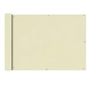 Image de Ecran de Balcon Tissu Oxford 75x600 cm Crème Brise vent Ombre de jardin 42337