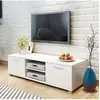 Image de Meuble tv à haute brillance blanc 120 x 40,3 x 34,7 cm