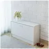 Image de Banc à chaussures 80x24x45 cm Blanc