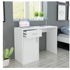 Image de Bureau avec tiroir et placard 100x40x73 cm Blanc
