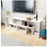Image de Meuble tv double en forme de l blanc