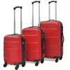 Image de Jeu de Valise rigide 3 pièces Rouge Ensemble valise trolley à coque