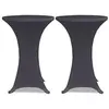 Image de Housse de table extensible 80 cm 2 pcs Anthracite