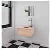 Image de Meuble de salle de bain 4 pcs avec lavabo et robinet Beige