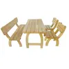 Image de Salon de jardin Vidaxl bois bois 4 pieces
