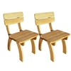 Image de Chaises de jardin lot de 2 Pinède imprégnée