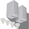 Image de 2 x la Cour Lampe murale Applique murale LED d'extérieur Lampe d'extérieur Lampe en aluminium