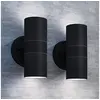Image de Applique murale d'extérieur 2 pcs Acier inoxydable vers le bas/haut 42421