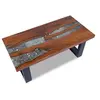 Image de Table basse Teck Résine 100 x 50 cm