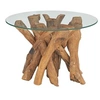 Image de Table basse Bois flottant de teck massif 60 cm