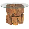 Image de Table basse Bois flottant de teck massif 60 cm