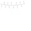 Image de Guirlande blanche scintillante compact EDM - esprit de Noël - blanc froid - ampoules LED - 11 m - 72263