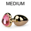 Image de Plug bijou Or en coeur - Medium 7.1 x 3.2cm or