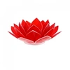 Image de Porte Bougie Fleur de Lotus rouge et argent 1er chakra