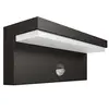 Image de luminaire extérieur LED applique avec détection Bustan gris lumière blanc chaud