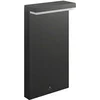 Image de luminaire extérieur LED borne Bustan gris lumière blanc chaud