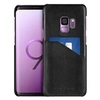 Image de Coque Galaxy S9 Coque rigide Revêtement cuir Porte-carte Londra - Noir