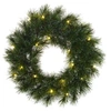 Image de Couronne de Noël Black Box Trees Glendon Vert Plastique H60xl10xL60cm