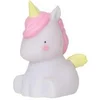 Image de Veilleuse petite A Little Lovely Company Licorne Blanc 15,5x9x13 cm 133-005-010