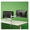 Image de R-Go Zepher 4 - Kit de montage (bras de moniteur réglable) - pour 2 écrans LCD - aluminium - argent mat - Taille d'écran : Jusqu'à 26" - montrable