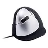 Image de R-Go HE Mouse Ergonomic Mouse Large Left - Souris - ergonomique - pour gauchers - 5 boutons - filaire - USB - noir