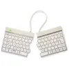 Image de R-Go Clavier Ergonomique Split break - Clavier - avec indicateur de rupture intégré - sans fil - Bluetooth 5.0 - AZERTY - Français - blanc