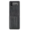 Image de Etui de télephone portefeuille Luxe pour Samsung Galaxy Z Flip 3 - Noir