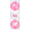 Image de Legend Cadeau It`s a Girl - 3 balles