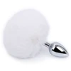 Image de Plug Queue de lapin Bunny Tail 6 x 2.7 cm Blanc