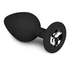 Image de Plug bijou Diamond noir 7 x 3.3cm noir