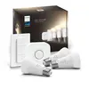 Image de WHITE E27 KIT DE DEMARRAGE - 3 AMPOULES HUE WHITE E27 + PONT DE CONNEXION HUE + TELECOMMANDE VARIATEUR HUE
