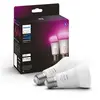 Image de pack de 2 ampoules White & Color Ambiance standard E27 75W