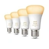 Image de hue white ambiance pack 4 bombillas led inteligentes e27 6w luz blanca cálida a fría