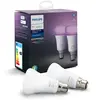 Image de Hue ampoule connectée x2 White and Color Ambiance 10 Watt B22