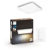 Image de White Ambiance AURELLE Panneau LED 30X30 cm 24,5W compatible Bluetooth - Blanc (télécommande incluse)
