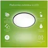 Image de Plafonnier LED SUPERSLIM - 15W - IP54 - Noir