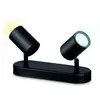 Image de IMAGEO WiZ Spots 2x5W B 27-65K TW 871951455183100 Plafonnier LED 10 W blanc chaud noir