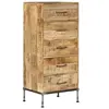 Image de Coffre à tiroirs 45x35x106 cm Bois de manguier massif