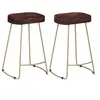 Image de Tabourets de bar Gavin lot de 2 bois de manguier massif