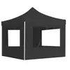 Image de Partytent inklapbaar met wanden 3x3 m aluminium antraciet45488