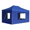 Image de Partytent inklapbaar met wanden 4,5x3 m aluminium blauw45497