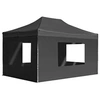 Image de Partytent inklapbaar met wanden 4,5x3 m aluminium antraciet45498