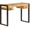 Image de Bureau avec 2 tiroirs 110x50x77 cm Bois solide de manguier