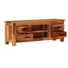 Image de Meuble TV 110 x 30 x 40 cm Bois de Sesham solide