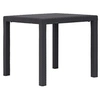 Image de Table de jardin Marron 79x79x72 cm Plastique Aspect de rotin