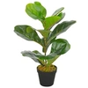 Image de Plante artificielle avec pot Feuilles de figuier Vert 45 cm