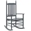 Image de Fauteuil à basculemet gebogen zitting populierenhout grijs