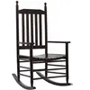 Image de Fauteuil à basculemet gebogen zitting populierenhout bruin
