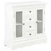 Image de Buffet blanc 70x28x70 cm bois de pin massif