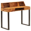 Image de Bureau 110x50x94 cm Bois solide de Sesham et acier
